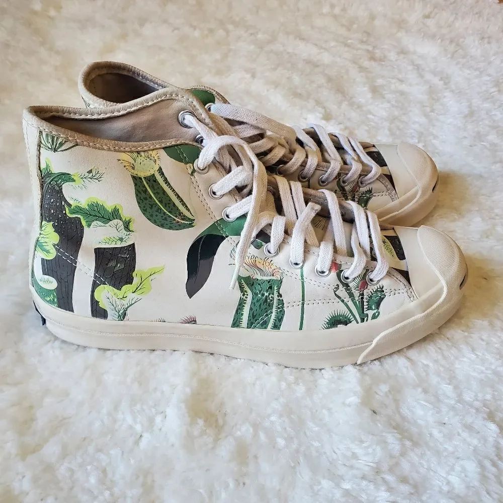 Converse Jack Purcell High Top Sneaker Womens Size‎ 10.5 Carnivorous Prin…